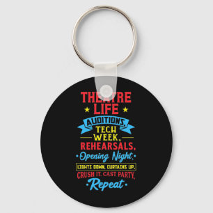 Theatre Life For Actor Key Ring