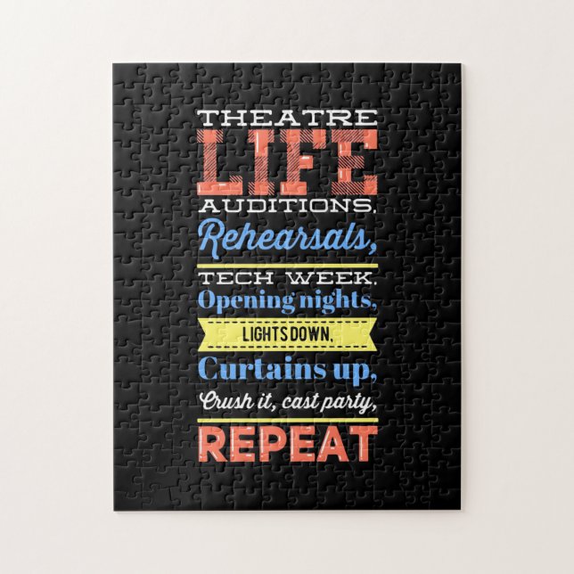 Theatre Life Repeat Jigsaw Puzzle (Vertical)
