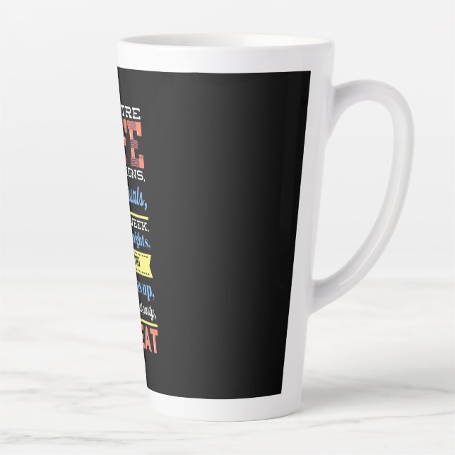 Theatre Life Repeat Latte Mug (Right)
