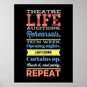 Theatre Life Repeat Poster