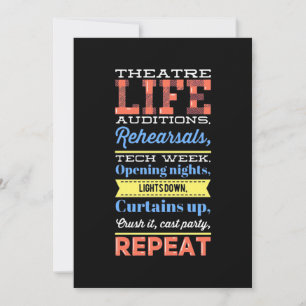 Theatre Life Repeat Save The Date