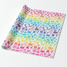 Theatre Lover Icons Wrapping Paper