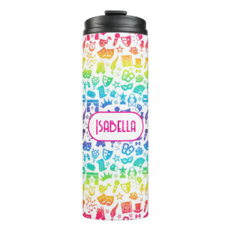 Theatre Lover Rainbow Icons Thermal Tumbler