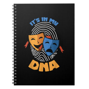 Theatre Mask Its In My DNA Musical Lover Movies Notebook