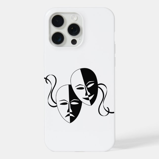 Theatre Masks Art  iPhone Case (Back)