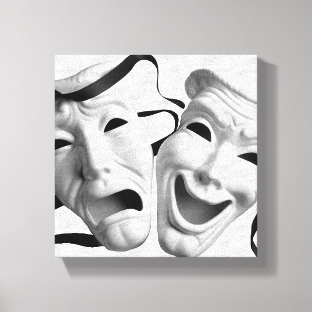 Theatre Masks Canvas Print (Front)