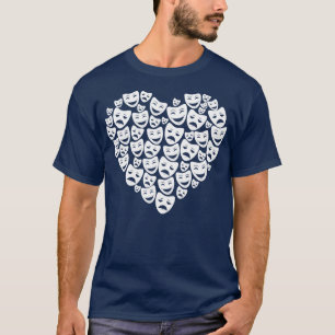 Theatre Masks Heart T-Shirt
