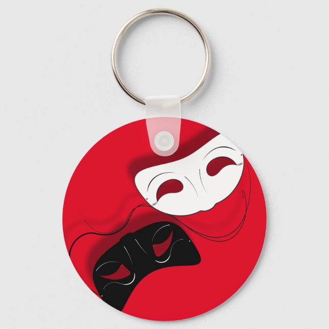 Theatre Masks Key Chain (Front)