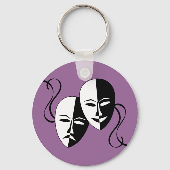 Theatre Masks Keychain (Front)