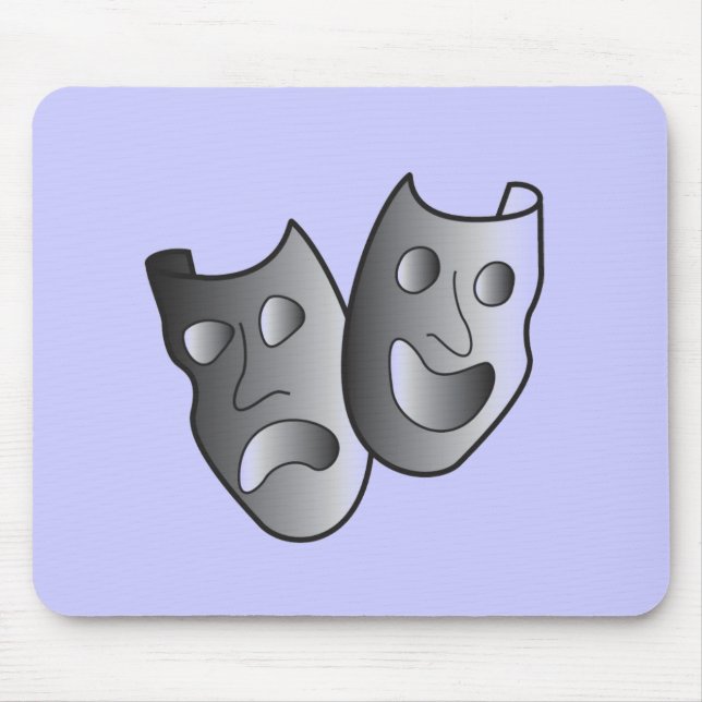 Theatre masks mouse mat (Front)