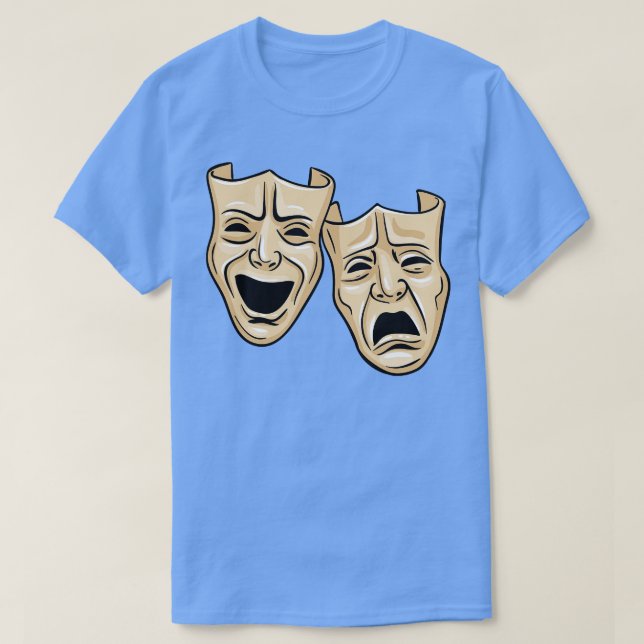 Theatre Masks T-Shirt (Design Front)