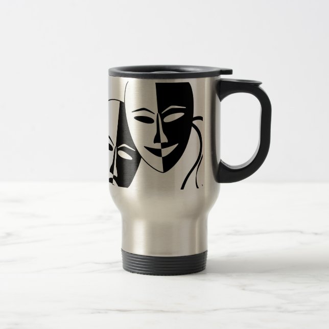 Theatre Masks Travel Mug (Right)