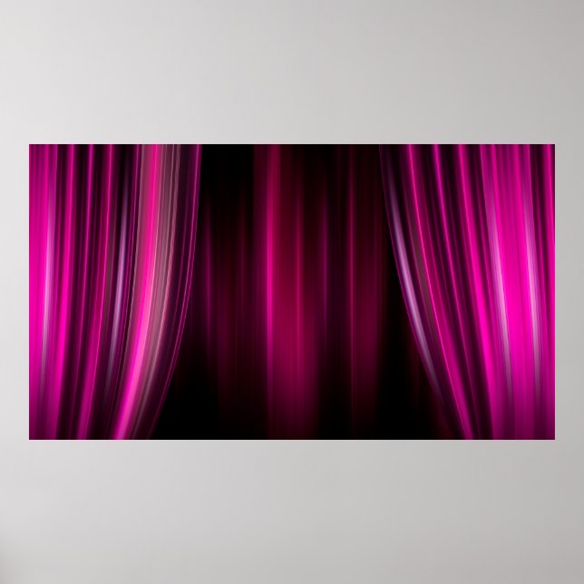 Theatre movie theater curtain strip poster (Front)