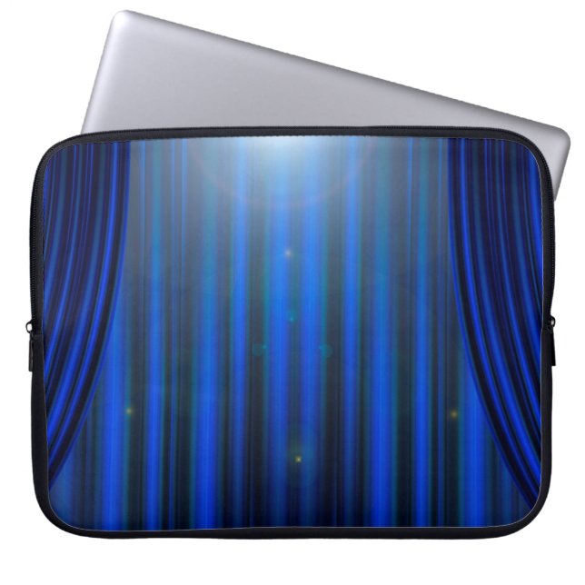 Theatre movie theatre curtain strip laptop sleeve (Front)