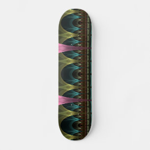 Theatre of Fantasy, Abstract Colourful Fractal Art Skateboard