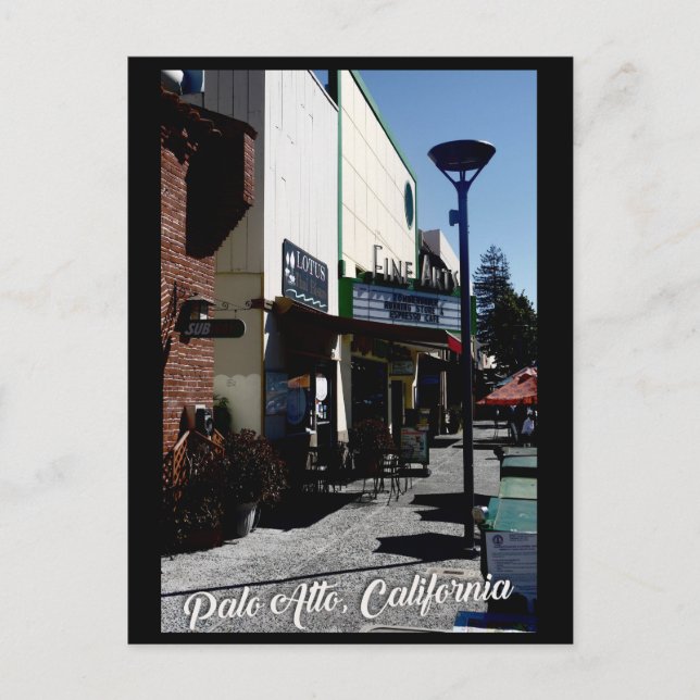 Theatre on California Ave, Palo Alto, California Postcard (Front)