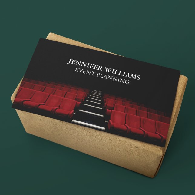 Theatre Performing Arts Event Planning Business Card (Creator Uploaded)