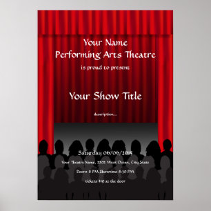 Theatre Performing Arts Stage Show Poster