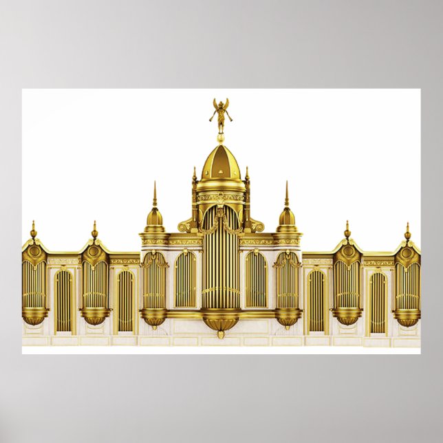 Theatre Pipe Organ Wall Art Poster (Front)