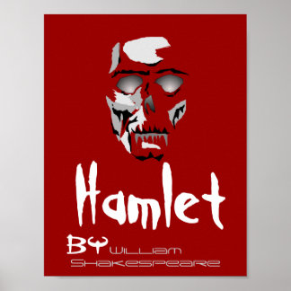 Theatre Play Poster Hamlet By William Shakespeare