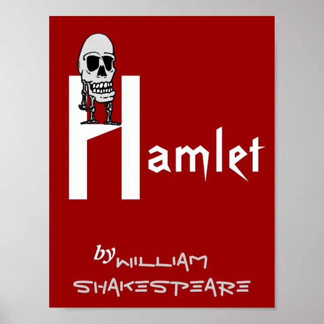 Theatre Play Poster Hamlet By William Shakespeare (Front)