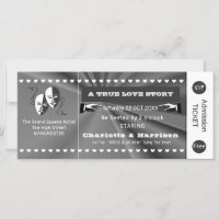 Theatre  Playbill Show Ticket Theme Wedding