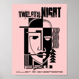 Theatre Poster Twelfth Night William Shakespeare