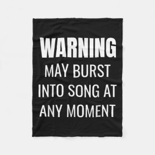 Theatre Quote - Musical Theater Teacher - Drama St Fleece Blanket