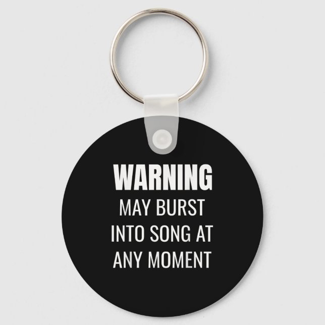 Theatre Quote - Musical Theater Teacher - Drama St Key Ring (Front)