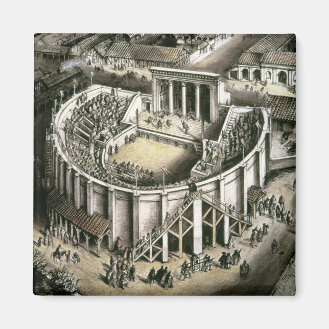 Theatre reconstruction, Roman 2nd century Magnet (Front)