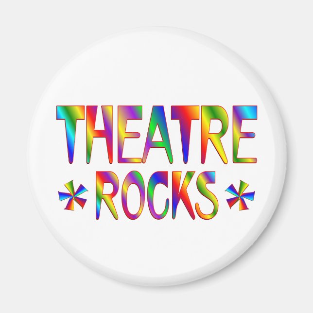 Theatre Rocks Magnet (Front)