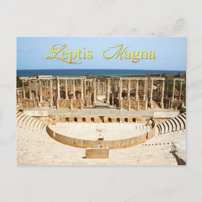 Theatre Ruins at Leptis Magna, Libya Postcard (Front)