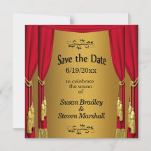 Theatre Save the Date Magnetic Invitation