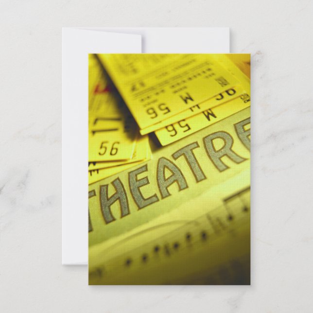 Theatre Sheet Music & Tickets Invitation (Front)