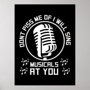 Theatre Singer Broadway Poster