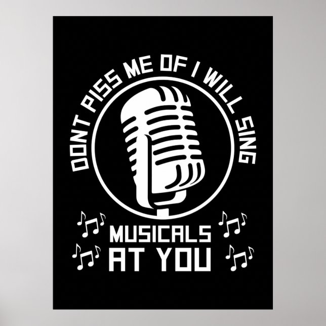 Theatre Singer Broadway Poster (Front)