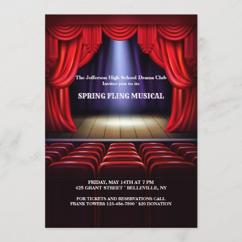 Performance Invitations | Zazzle UK