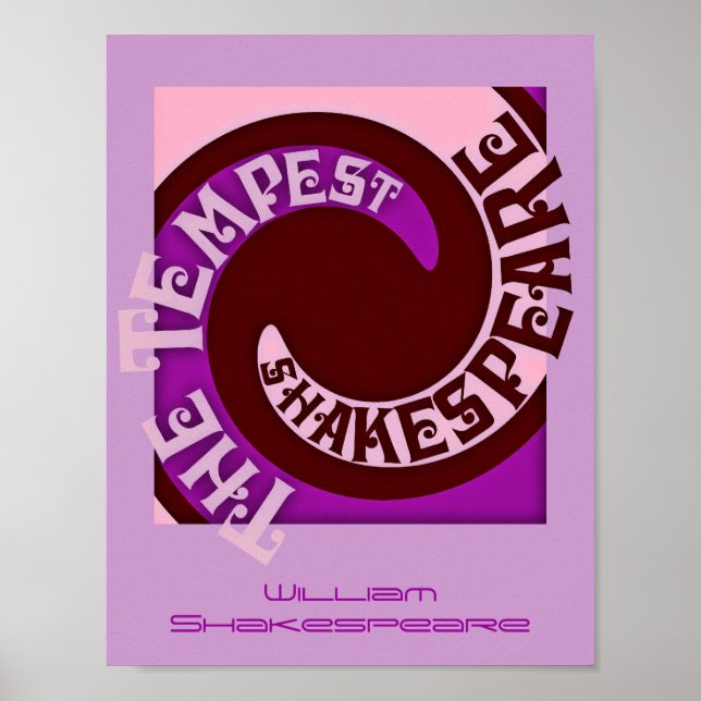 Theatre The Tempest Play Promo William Shakespeare Poster (Front)
