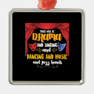 Theatre There will Be Drama Metal Tree Decoration