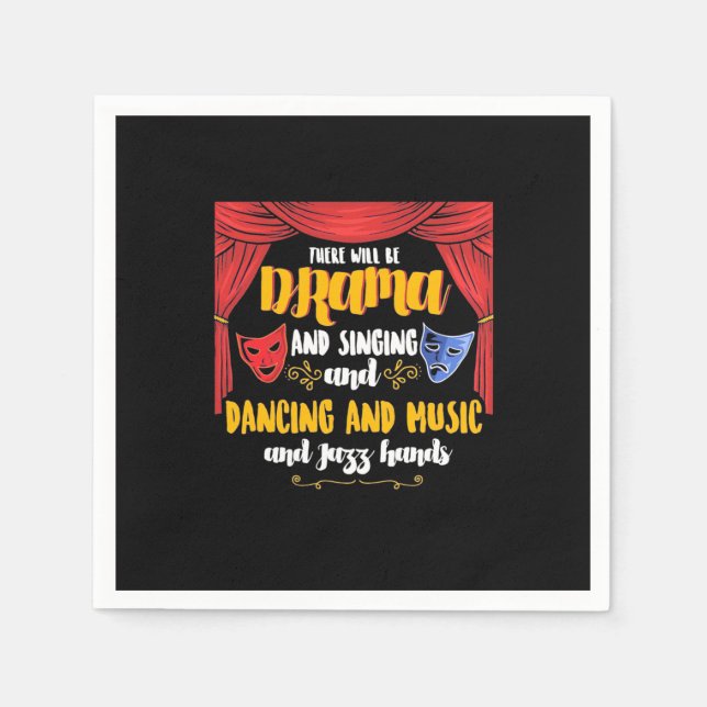 Theatre There will Be Drama Napkin (Front)