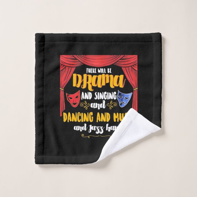 Theatre There will Be Drama Wash Cloth (Wash Cloth)