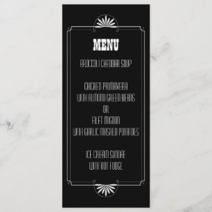 Theatre Ticket Wedding Menu Invitation