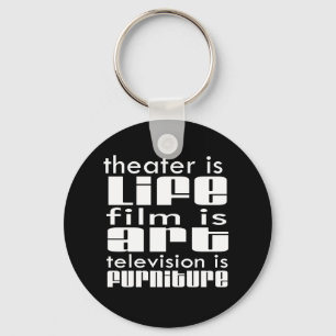 Theatre vs Film vs TV Key Ring