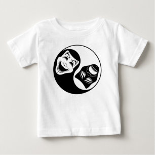 Theatre Yin Yang Design - Comedy and Tragedy Masks Baby T-Shirt
