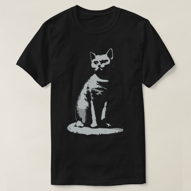 Theatrical Cat T-Shirt (Design Front)