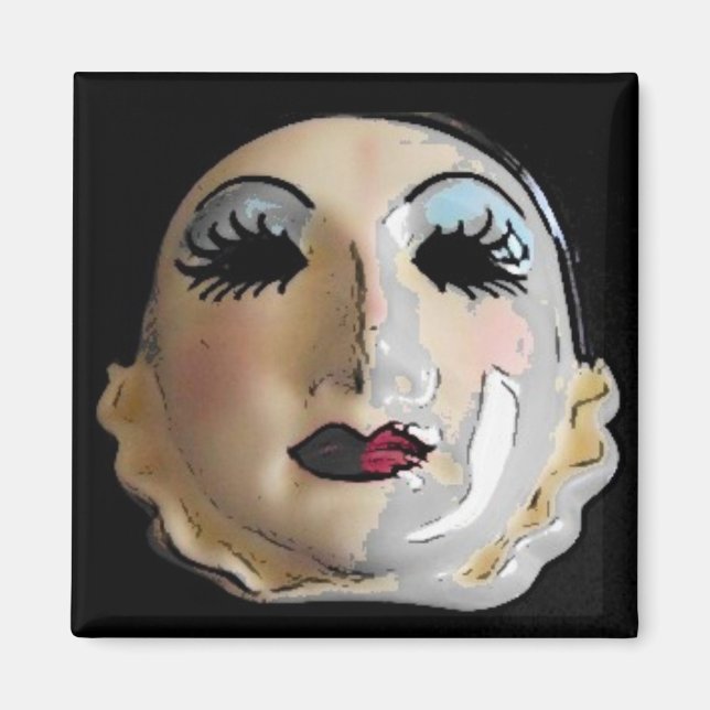 Theatrical Mask Magnet (Front)