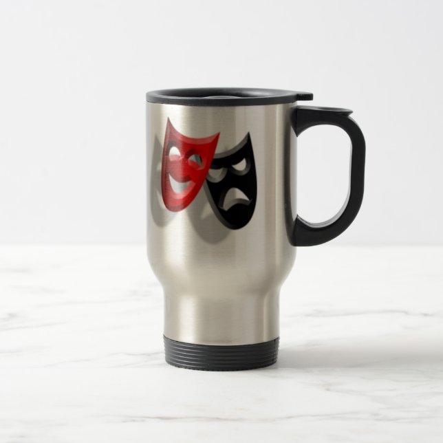 Theatrical Masks Travel Mug (Right)