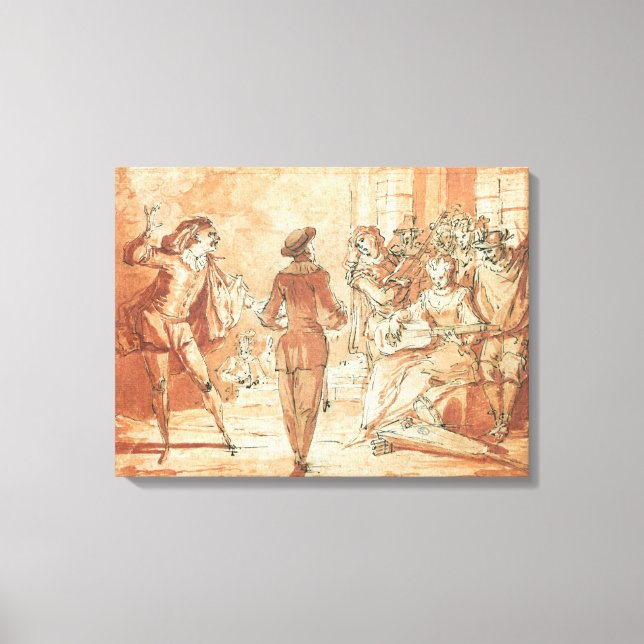 Theatrical Scene Canvas Print (Front)