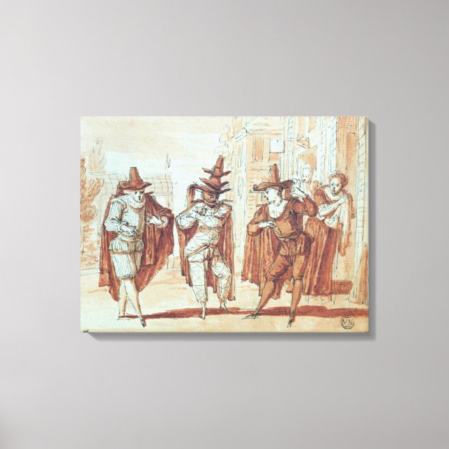 Theatrical Scene Canvas Print (Front)