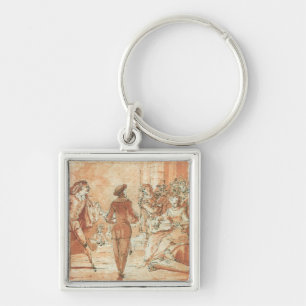 Theatrical Scene Key Ring